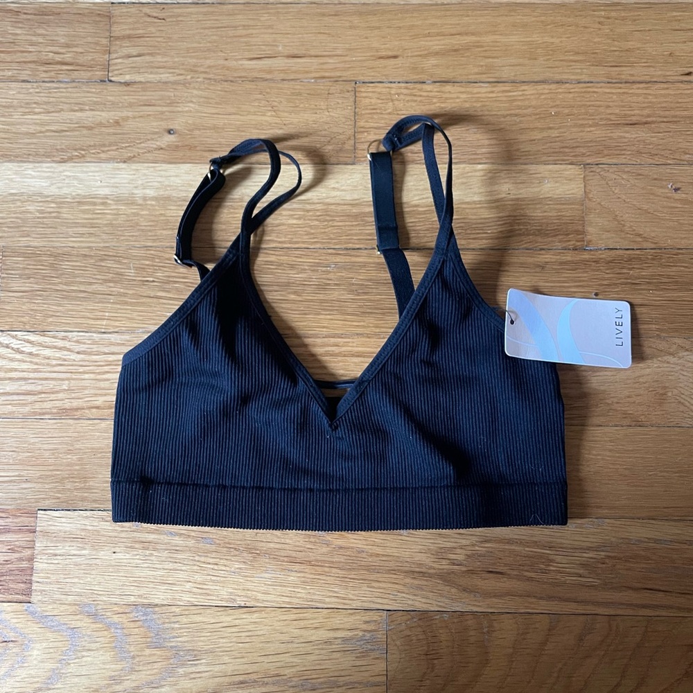Lively Black V-Neck Bralette